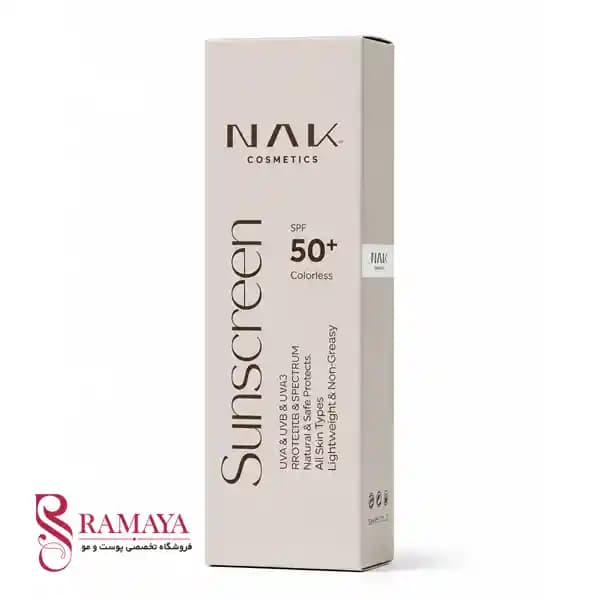 کرم ضدآفتاب بی رنگ مات spf 50 پوست چرب و مختلط ناک