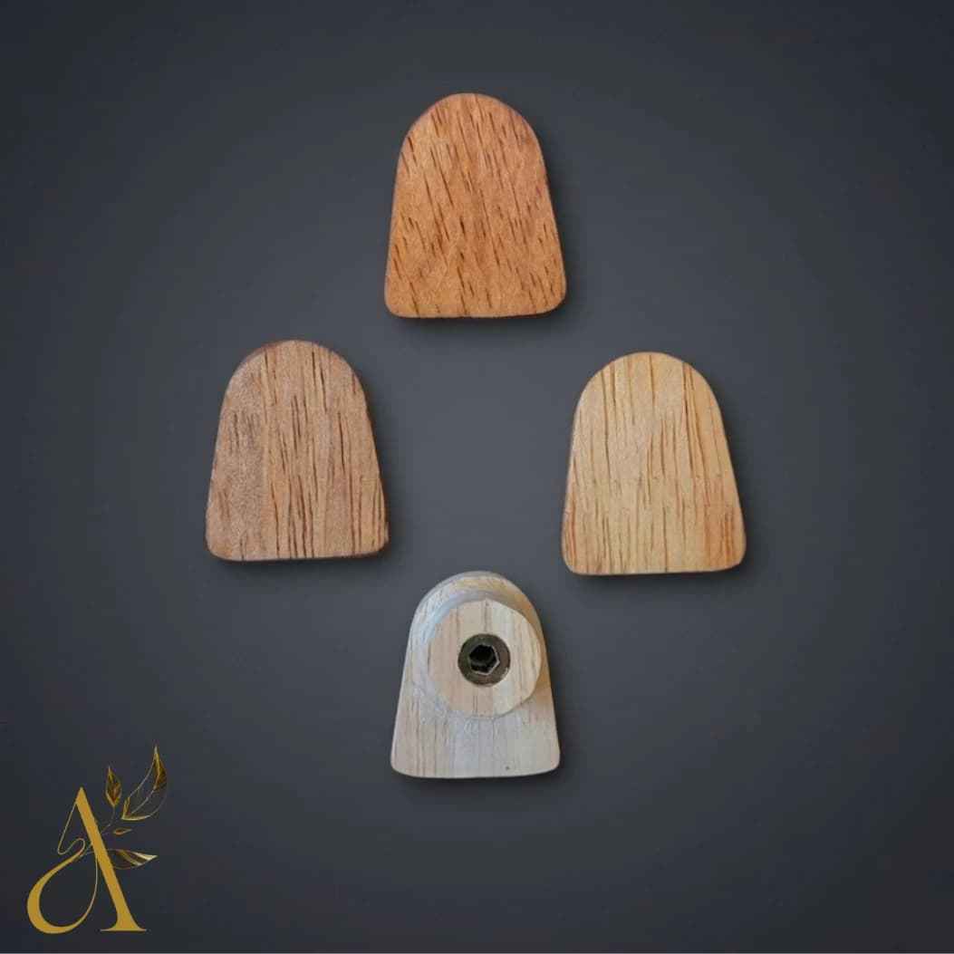 دستگیره چوبی تک پیچ مدرن کد D112 — تصویر ۲