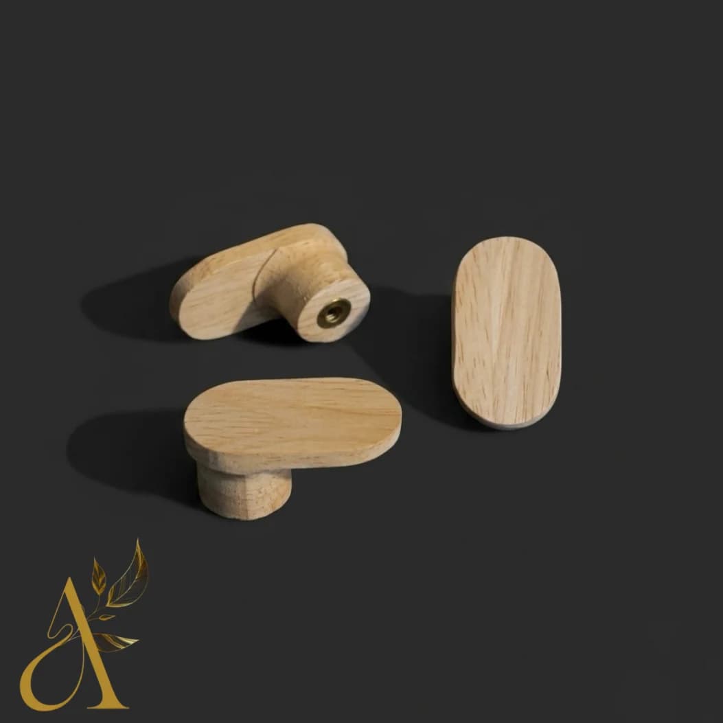 دستگیره چوبی ساده کمد و کابینت کد D111