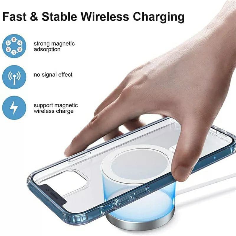 قاب آیفون 15 پرو مکس مگ‌سیف (MagSafe) iphone 15 pro max شفاف — تصویر ۹
