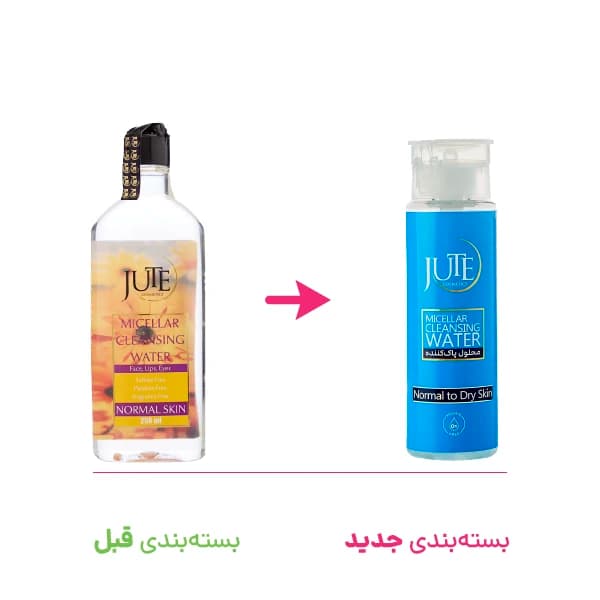 میسلار واتر انواع پوست ژوت 200 و 60 میلی لیتر — تصویر ۲