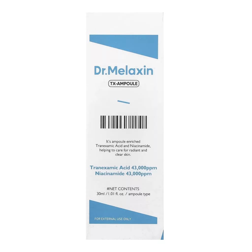 سرم ضد لک و روشن کننده ترانگزامیک اسید دکتر ملاکسین Dr.Melaxin مدل TX-Serum حجم 30 میل — تصویر ۴