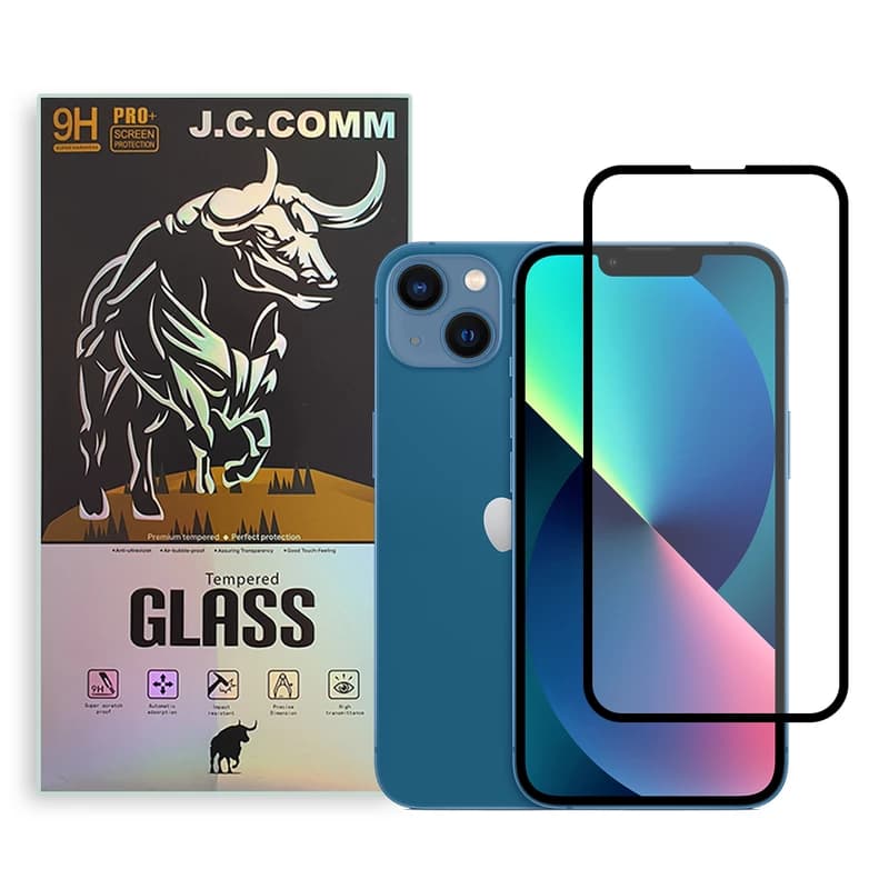 گلس آیفون iphone 13mini ضد خش 9H saper hardhess همراه با ضمانت — تصویر ۲