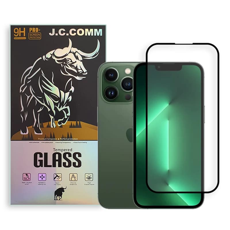 گلس iphone xs max ضد خش 9H saper hardhess همراه با ضمانت — تصویر ۲