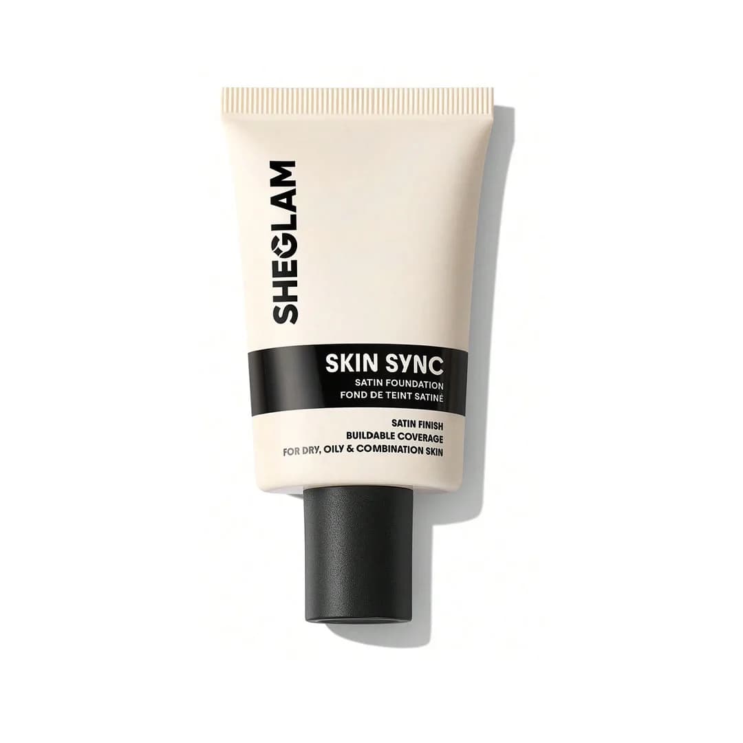 کرم پودر روزانه ساتین شیگلم Sheglam مدل Skin Sync Satin رنگ Nude حجم 30 گرمی — تصویر ۵