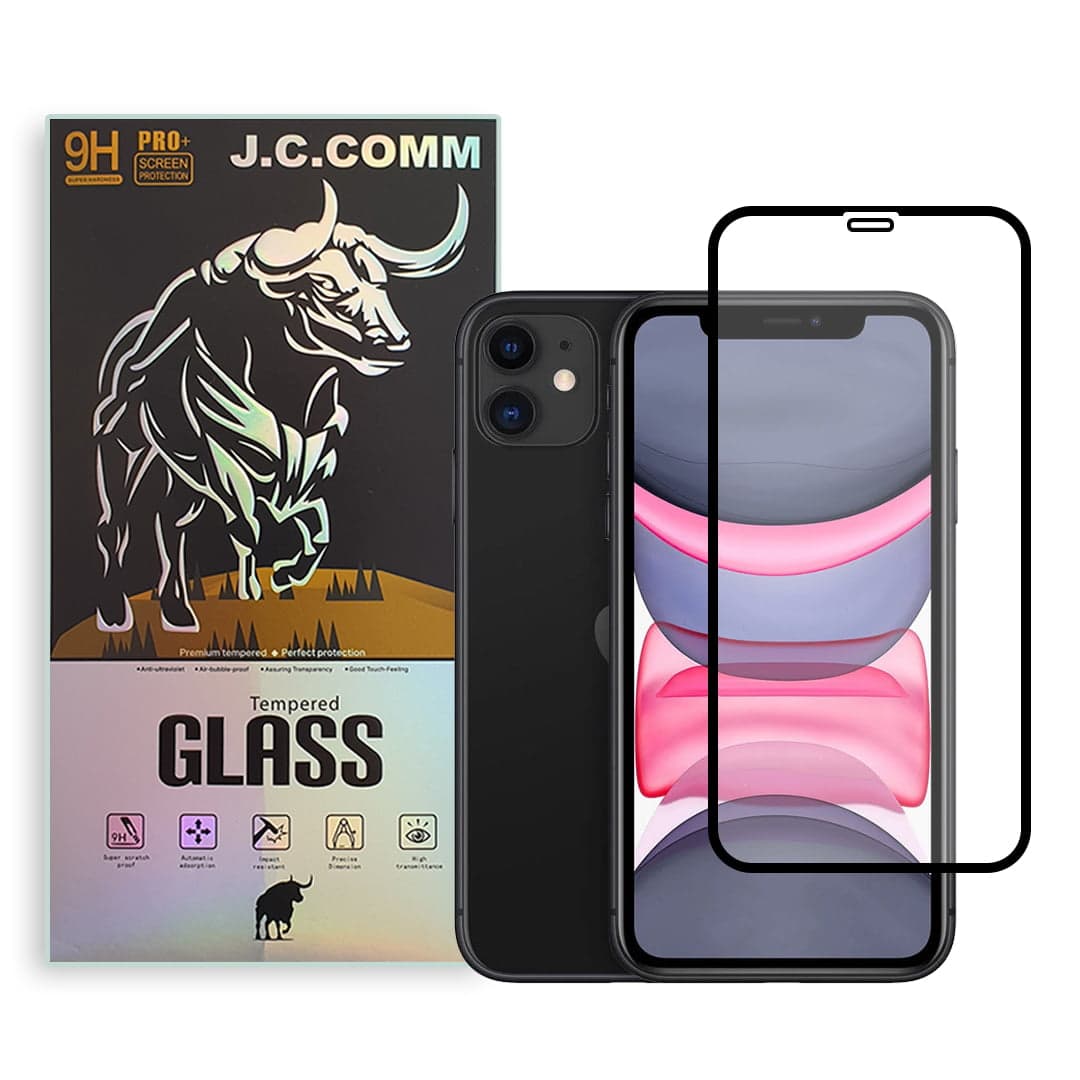 گلس iphone 11 ضد خش 9H saper hardhess همراه با ضمانت