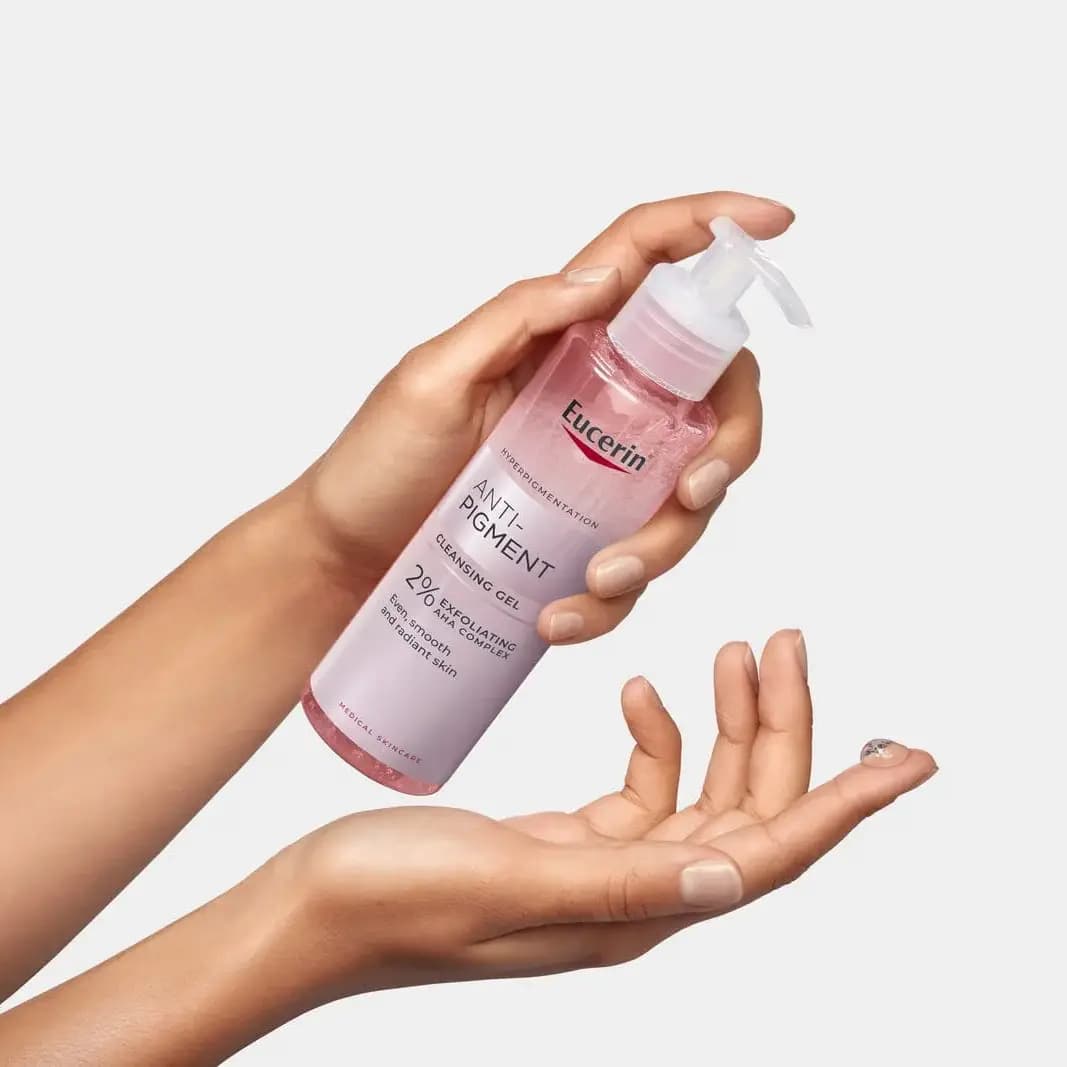 ژل شستشو ضد لک و یکدست کننده اوسرین Eucerin مدل Anti-Pigment حجم 400 میل — تصویر ۳