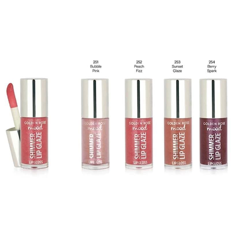 لیپ گلاس شیمری گلدن رز مدل Mood Shimmer Lip Glaze — تصویر ۲
