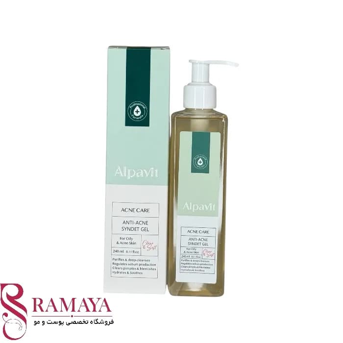 ژل شستشو مناسب پوست چرب و جوش‌دار آلپاویت