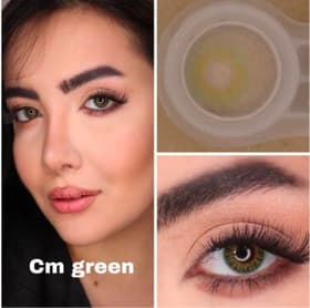 لنز رنگی چشم نیو ویژن پرو 6 ماهه سبز عسلی مدلcm green 1 — تصویر ۳