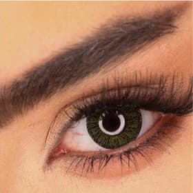 لنز رنگی چشم نیو ویژن پرو 6 ماهه سبز یشمی دور مشکی مدل Jade Green 2 — تصویر ۴