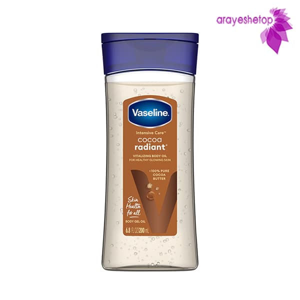 روغن بدن ژلی کاکائو وازلین Vaseline Cocoa Radiant Body Oil 200Ml