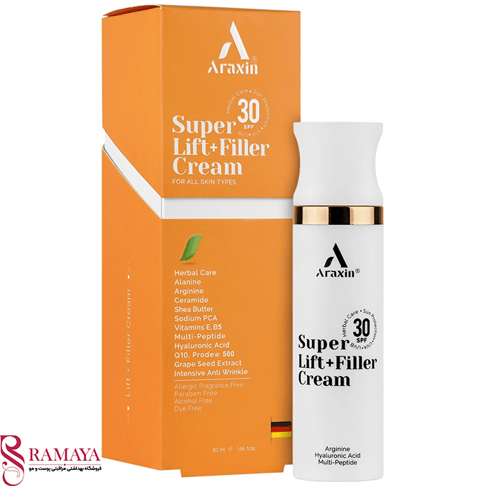 کرم سوپر لیفت فیلر آراکسین SPF 30 | ضدچروک