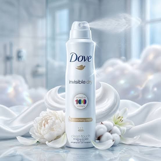 اسپری ضد تعریق زنانه داو 100 سفید رنگ Invisible Dry حجم 250 میل (اورجینال UK) — تصویر ۳