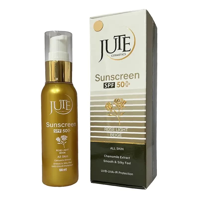 ژوت کرم ضد آفتاب مناسب انواع پوست SPF50 بژ خیلی روشن (رز لایت)