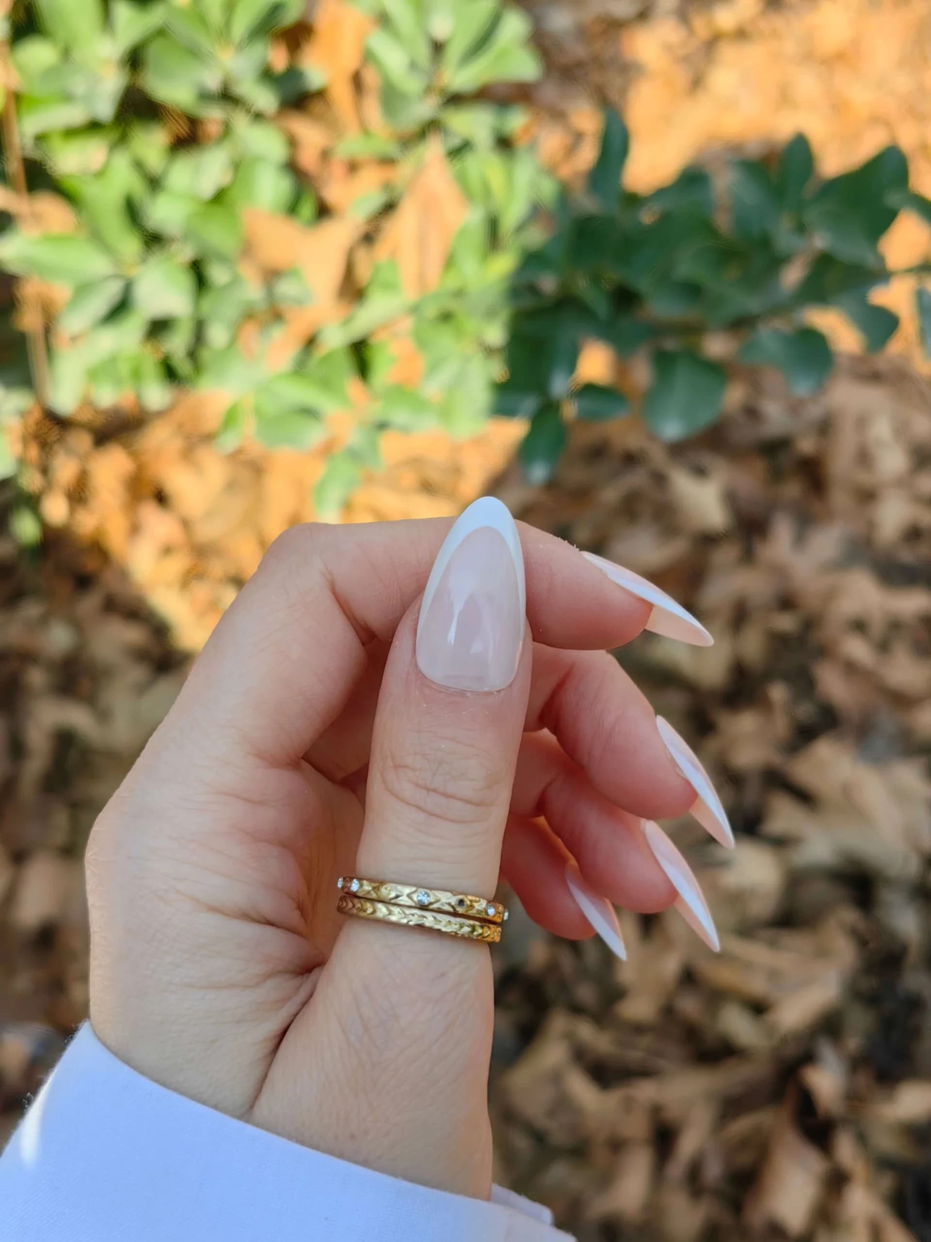 ناخن مصنوعی رنگ ناخن طرح فرنچ راسا – RSN0424 — تصویر ۲