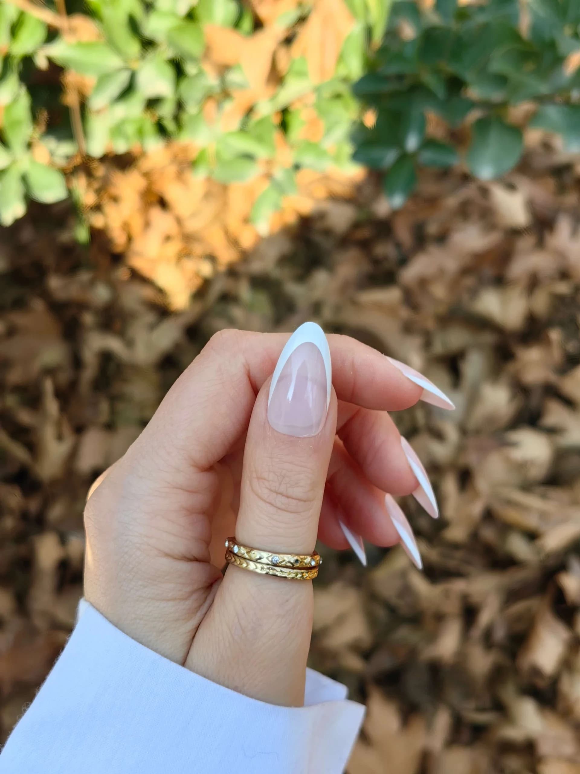 ناخن مصنوعی رنگ ناخن طرح فرنچ راسا – RSN0419 — تصویر ۲