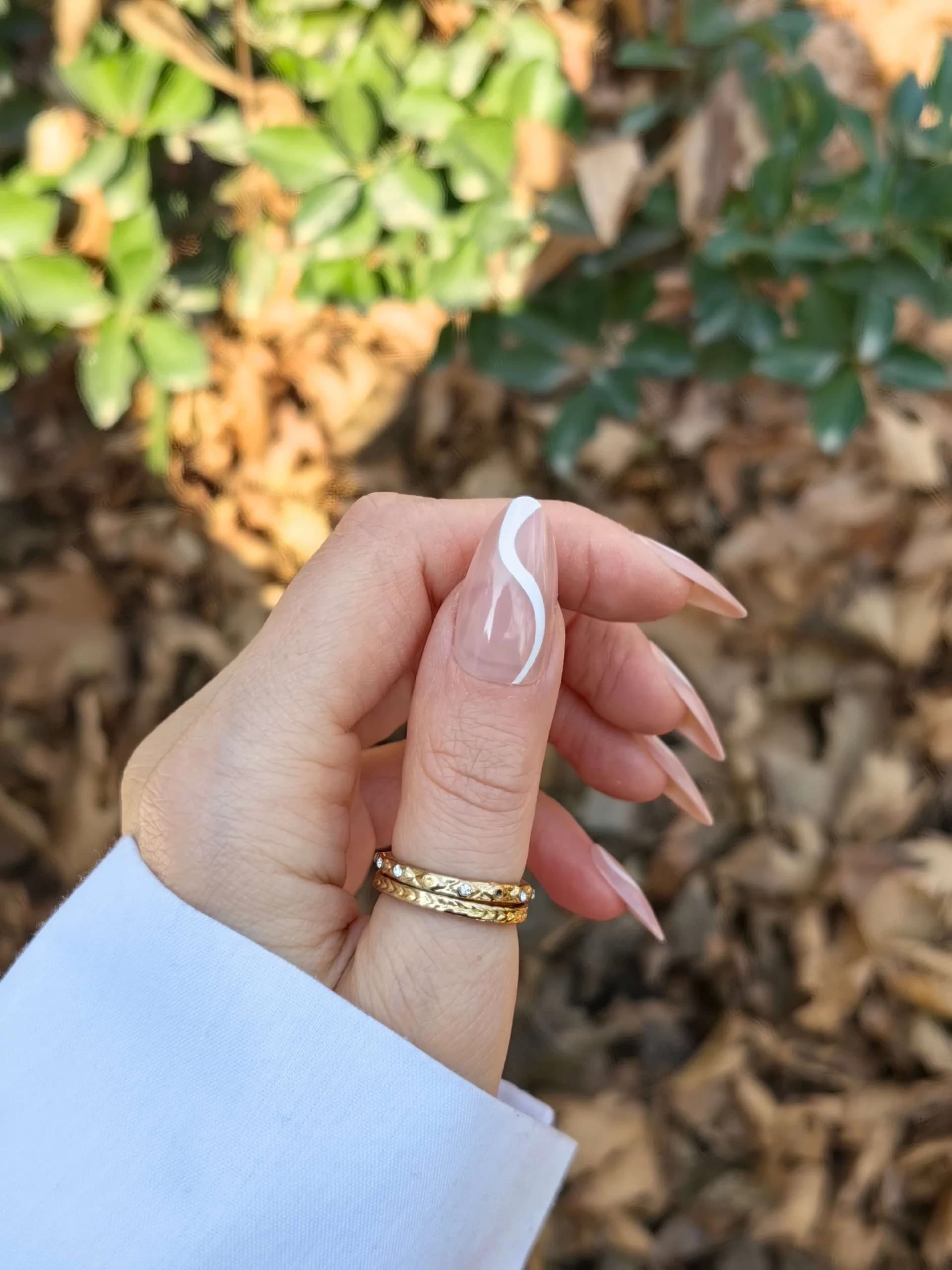 ناخن مصنوعی رنگ ناخن طرح فرنچ راسا – RSN0415 — تصویر ۲
