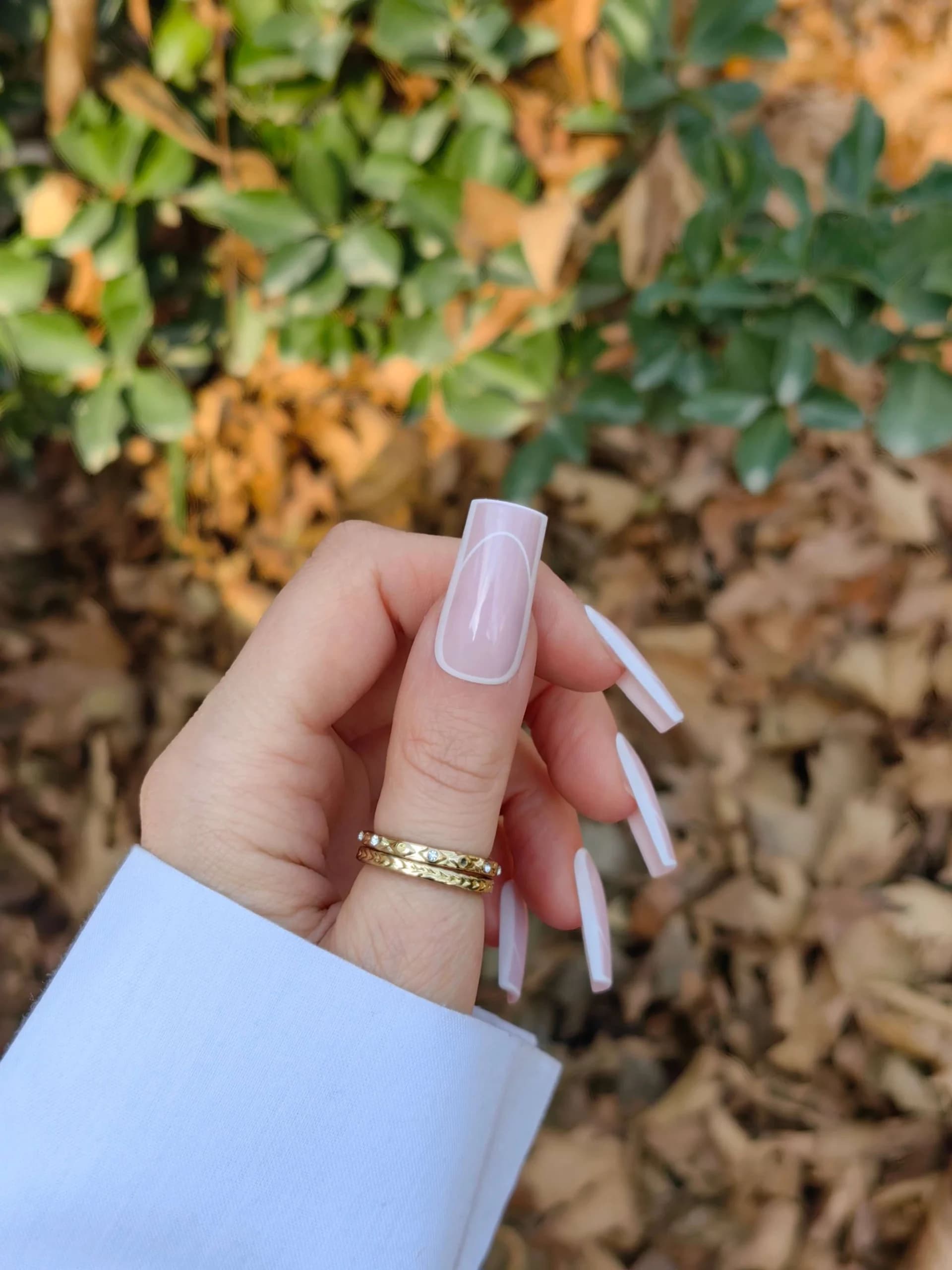 ناخن مصنوعی رنگ ناخن طرح فرنچ راسا – RSN0411 — تصویر ۲