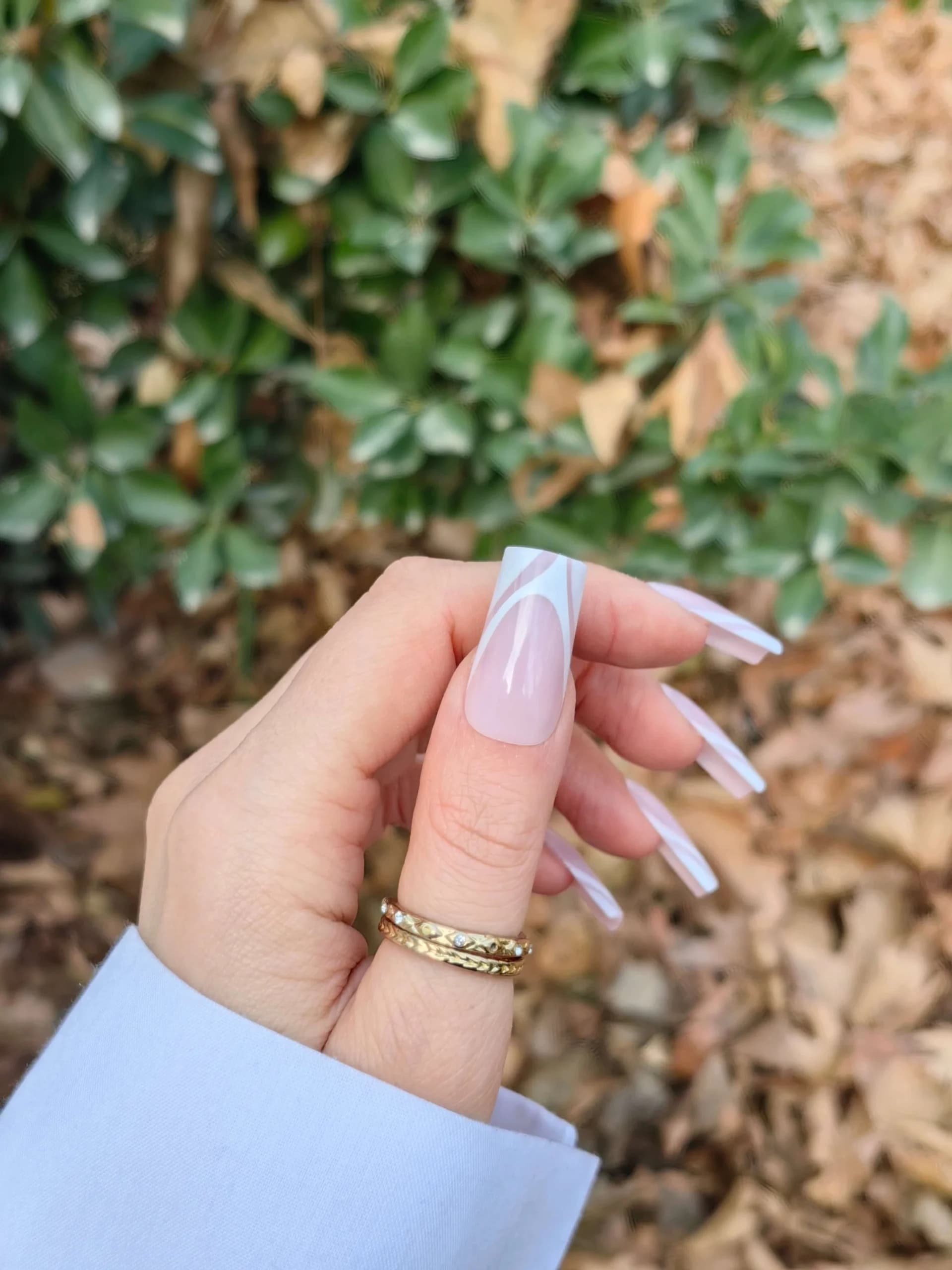 ناخن مصنوعی رنگ ناخن طرح فرنچ راسا – RSN0410 — تصویر ۳