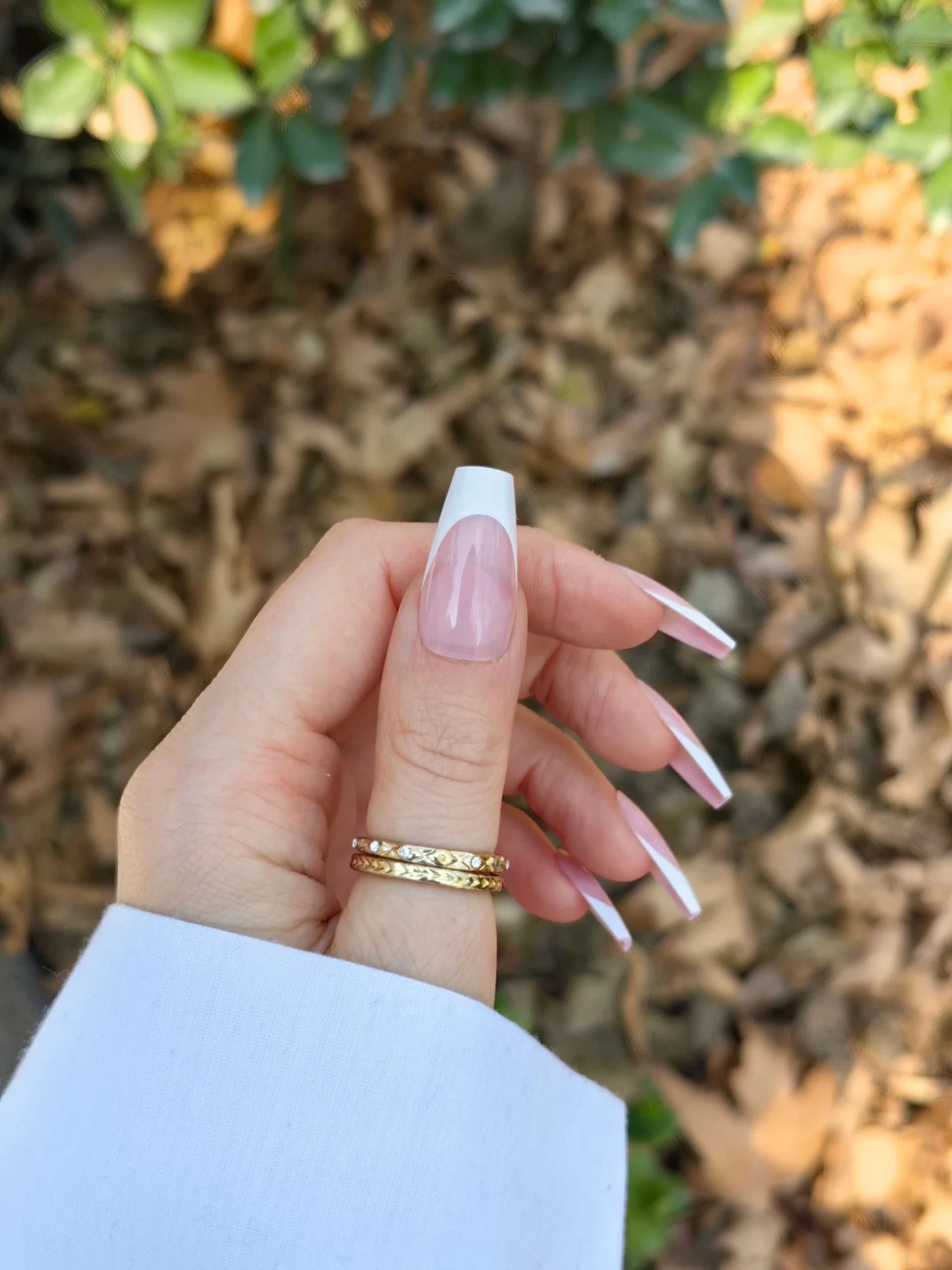 ناخن مصنوعی رنگ ناخن طرح فرنچ راسا – RSN0402 — تصویر ۲