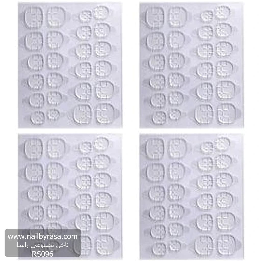 چسب دو طرفه ناخن مصنوعی راسا RS096 بسته 96 عددی qr