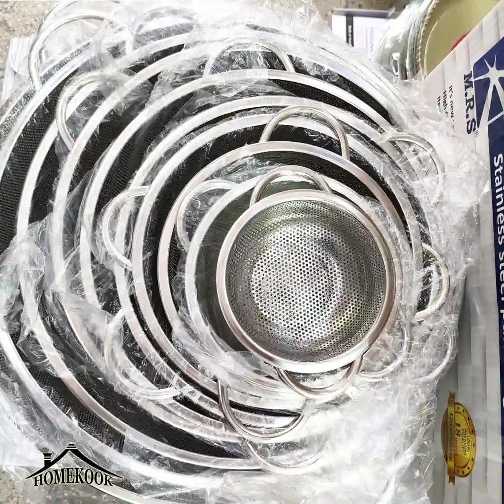 سرویس آبکش استیل 10 پارچه پانچ — تصویر ۴