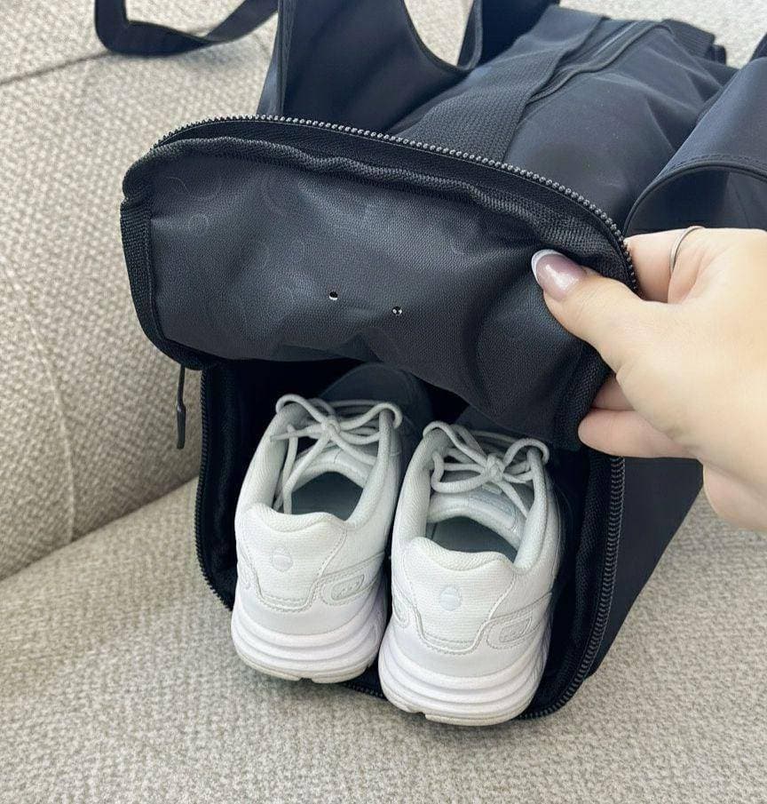 ساک ورزشی نایک (Nike) مدل خفاشی جاکفش‌دار مشکی — تصویر ۲