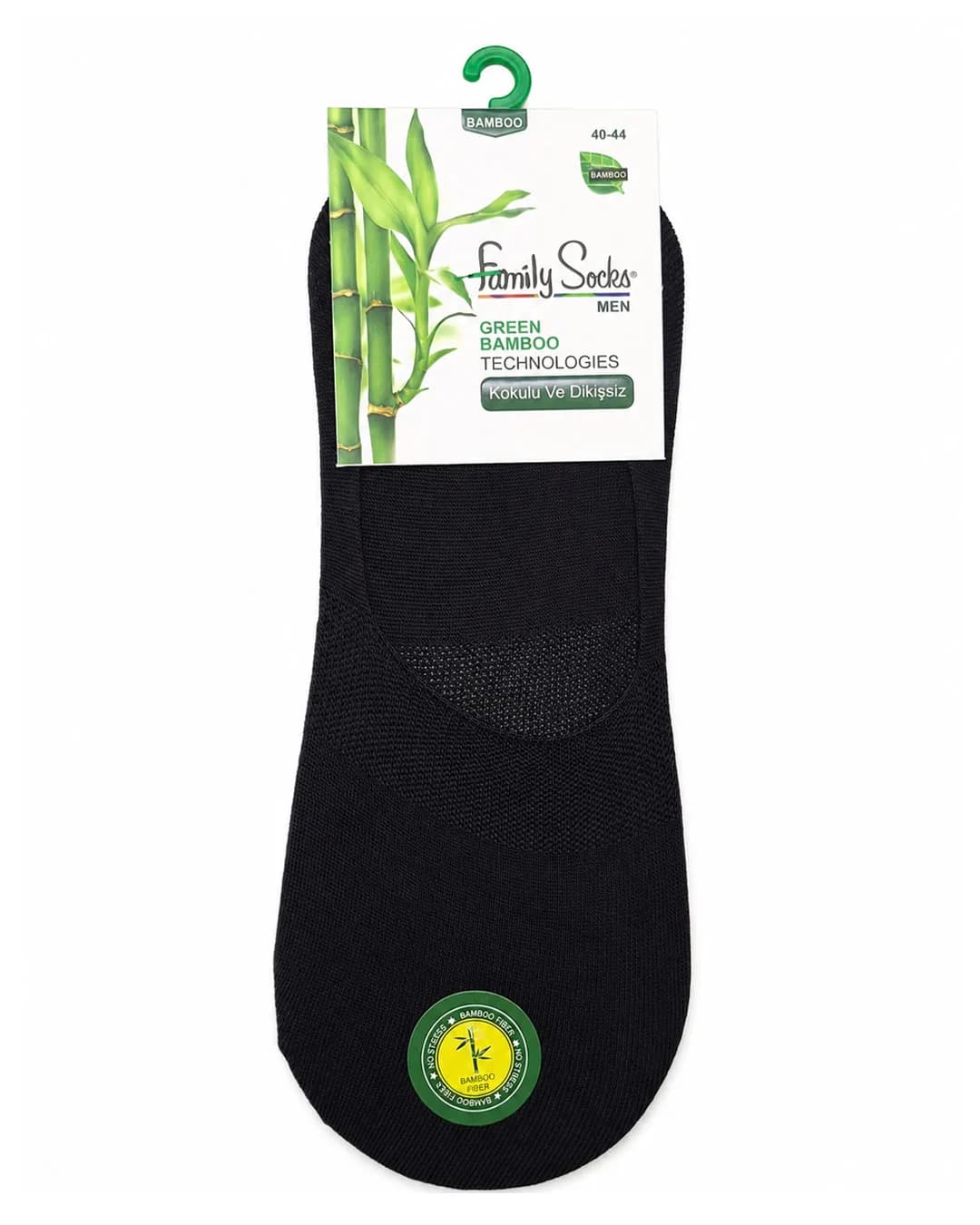 جوراب کالجی مردانه مشکی بامبو Family Socks — تصویر ۲