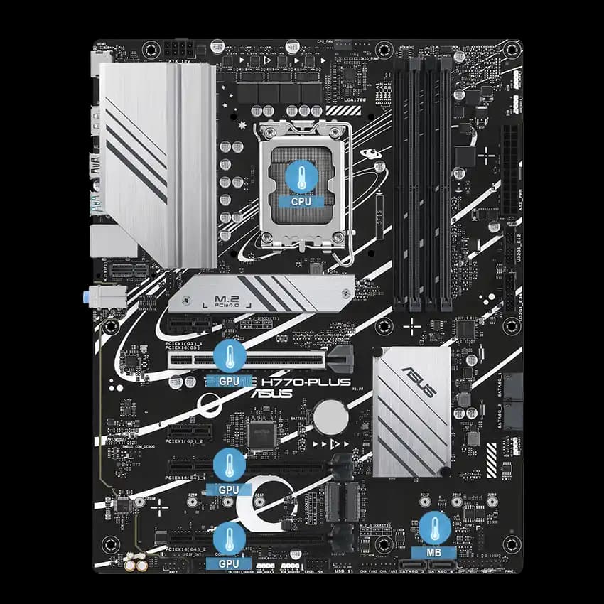 مادربرد ایسوس مدل ASUS PRIME H770-PLUS WIFI D5 — تصویر ۴