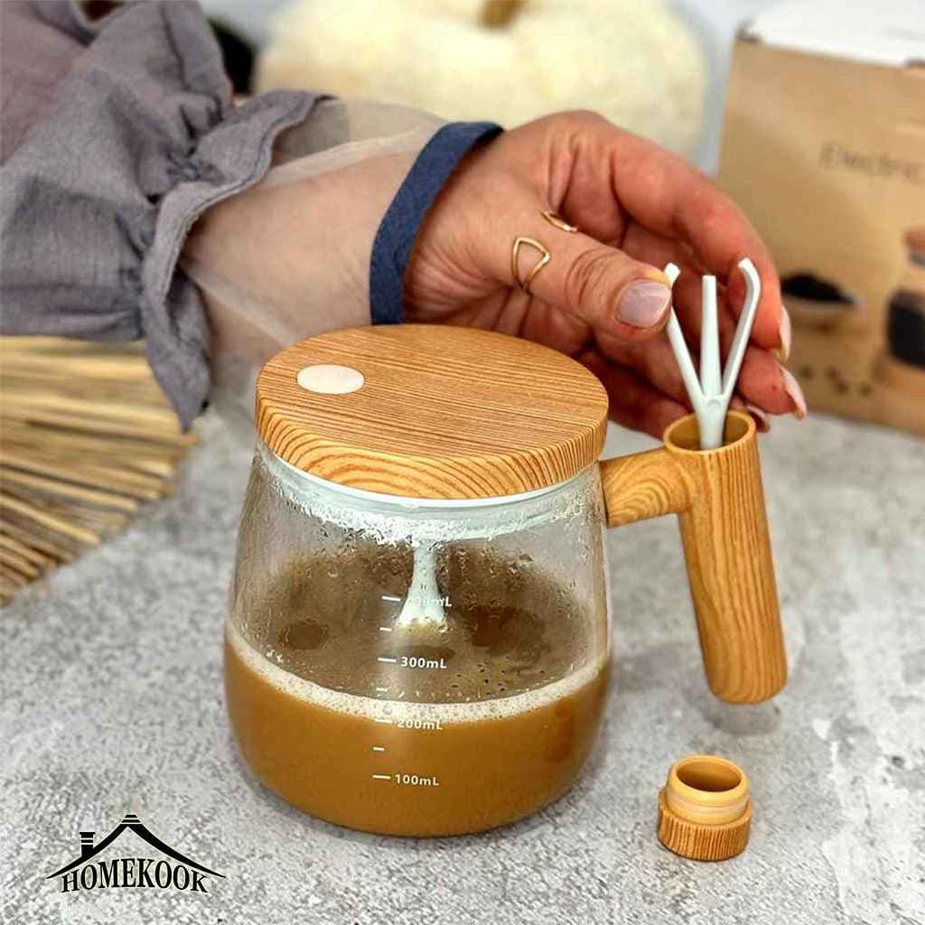 ماگ همزن دار پیرکس شارژی — تصویر ۳
