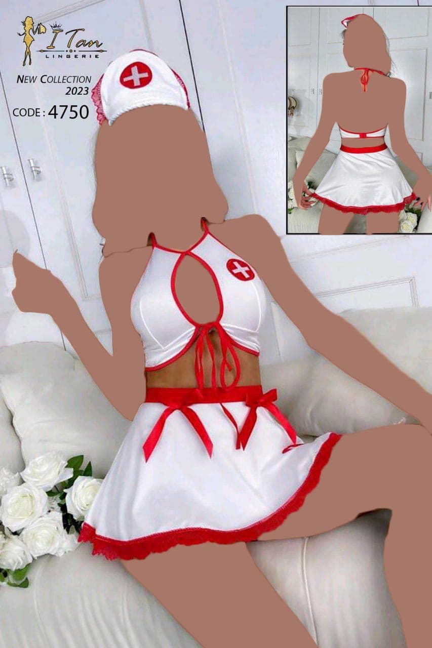 کاستوم پرستار فانتزی زنانه چهار تکه کد 074 — تصویر ۲