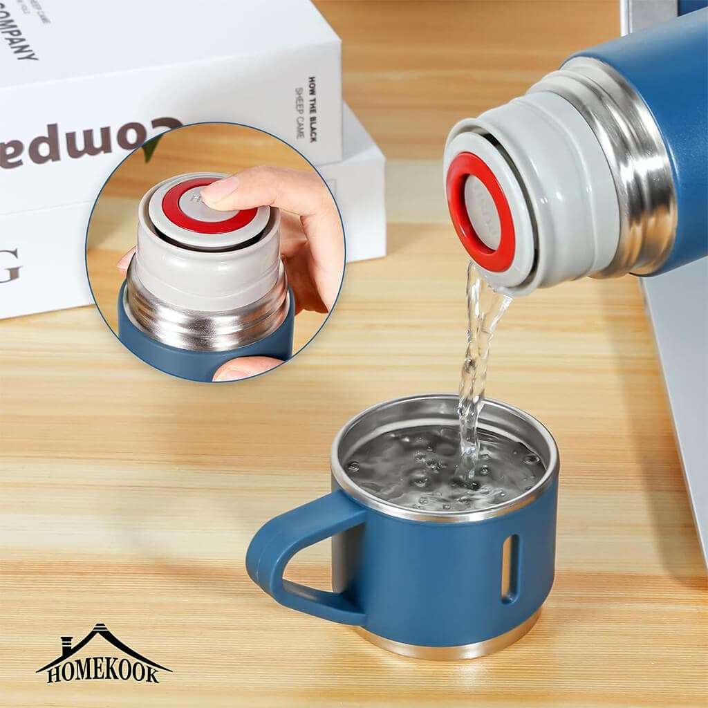 فلاسک سه لیوان نیم لیتر جعبه کادویی — تصویر ۷