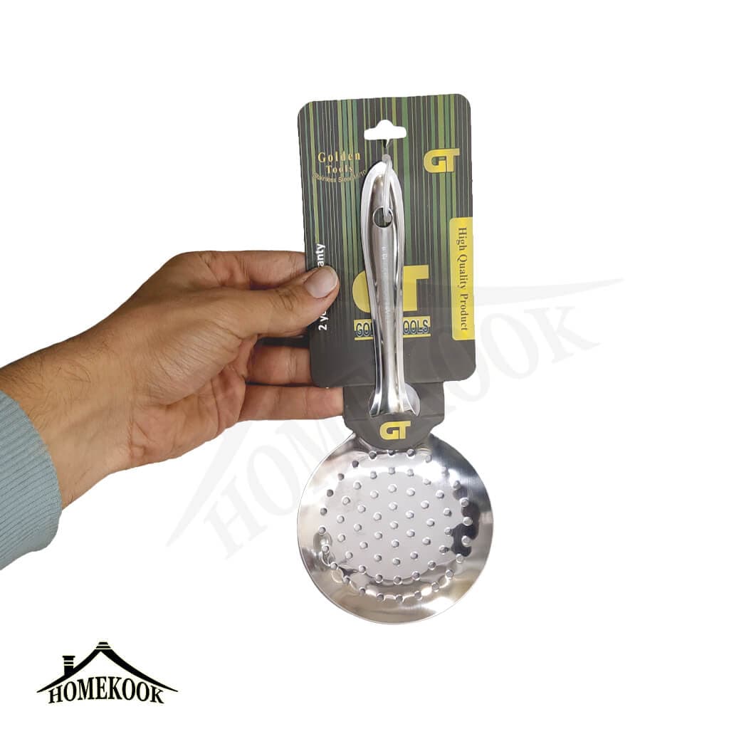 کفگیر استیل سوراخ دار هندی GT — تصویر ۲