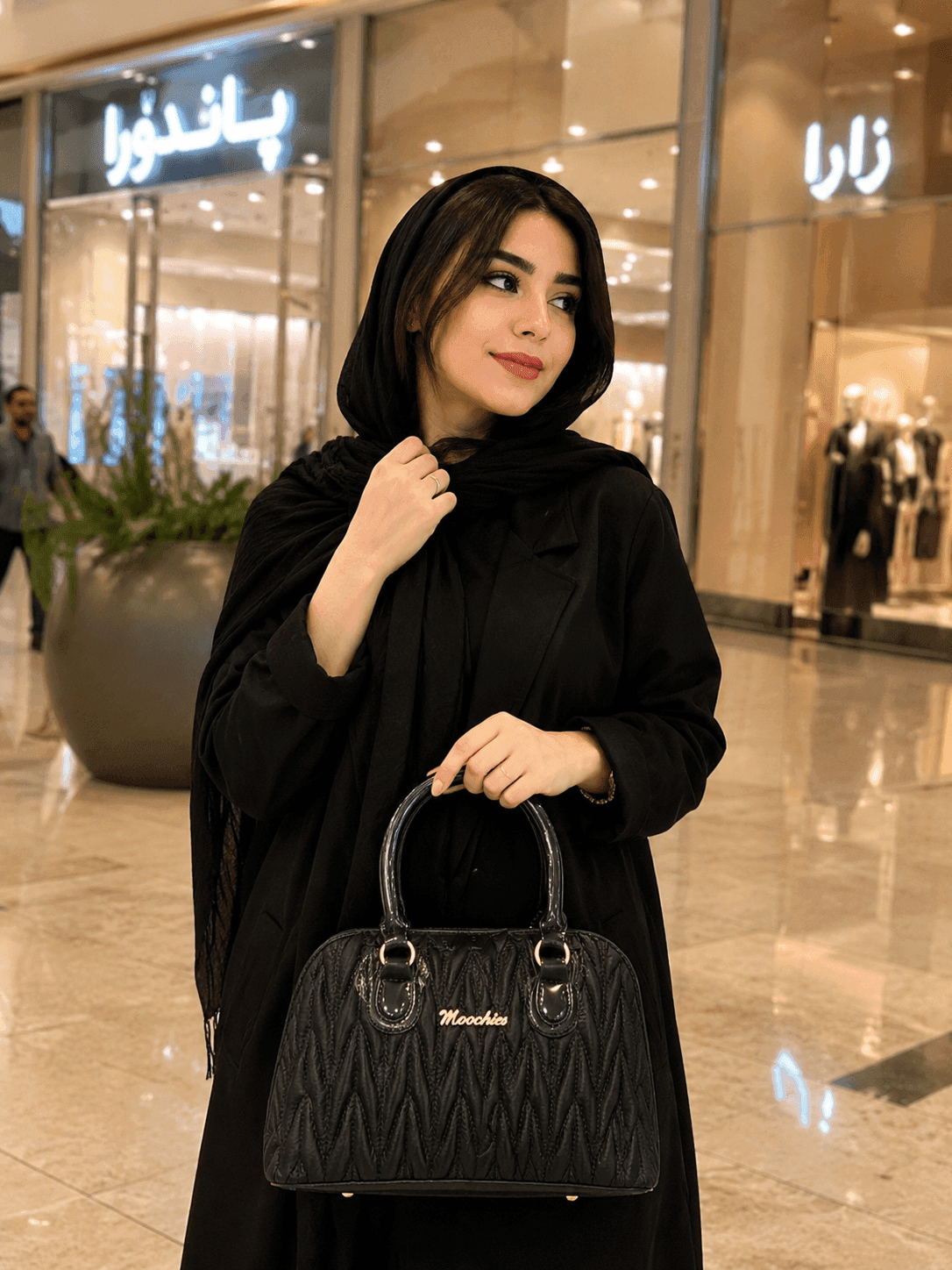 کیف دستی زنانه موچیز مشکی — تصویر ۲