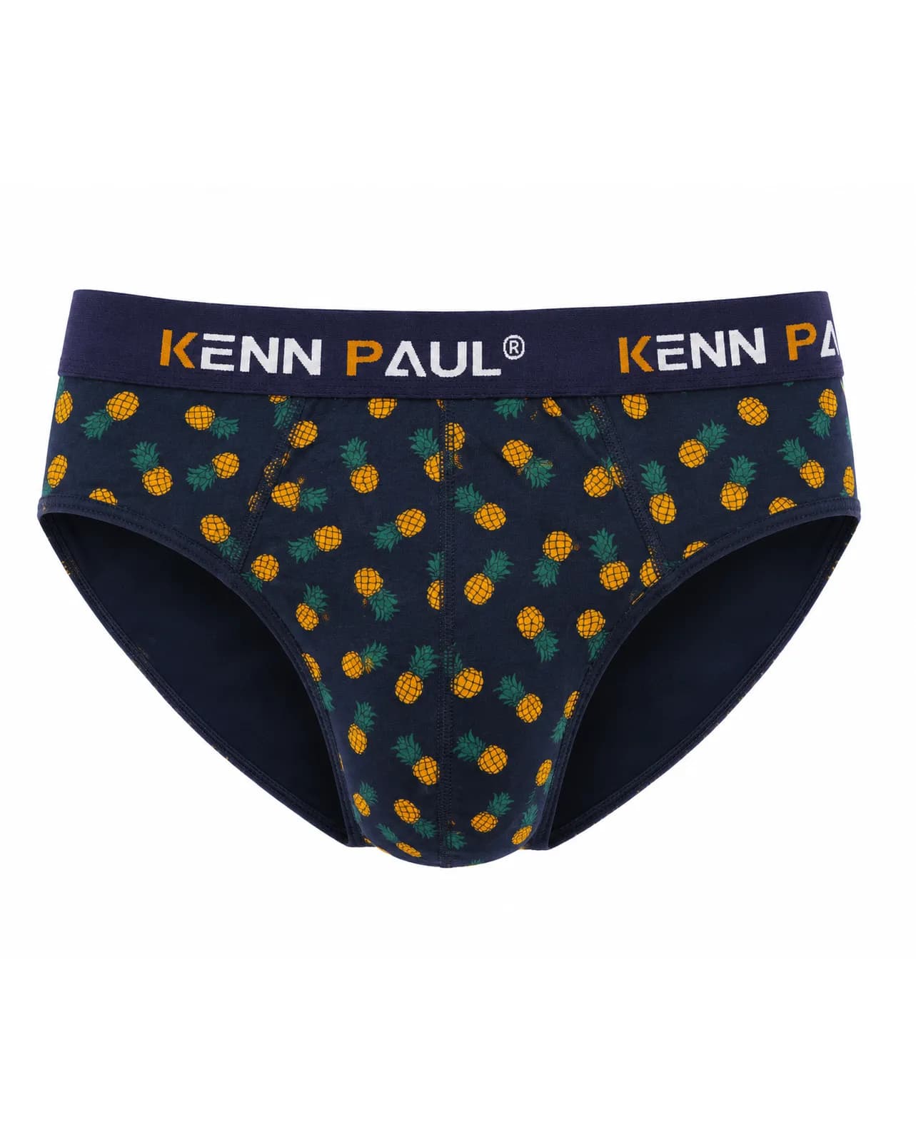 شورت مردانه اسلیپ طرح آناناس KENN PAUL – رنگ سرمه‌ای