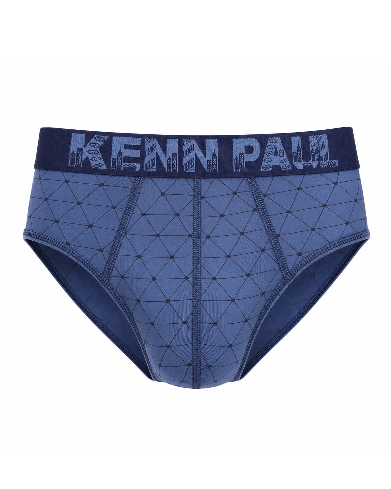 شورت مردانه اسلیپ طرح هندسی برند KENN PAUL – آبی
