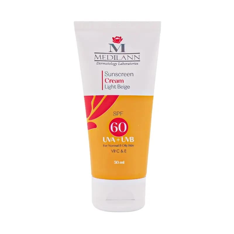 کرم ضد آفتاب رنگی SPF60 مدیلن مناسب پوست های چرب و معمولی ۵۰ میلی لیتر — تصویر ۳