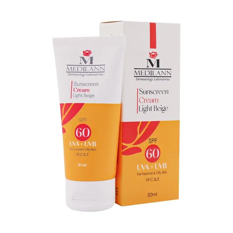 کرم ضد آفتاب رنگی SPF60 مدیلن مناسب پوست های چرب و معمولی ۵۰ میلی لیتر — تصویر ۲