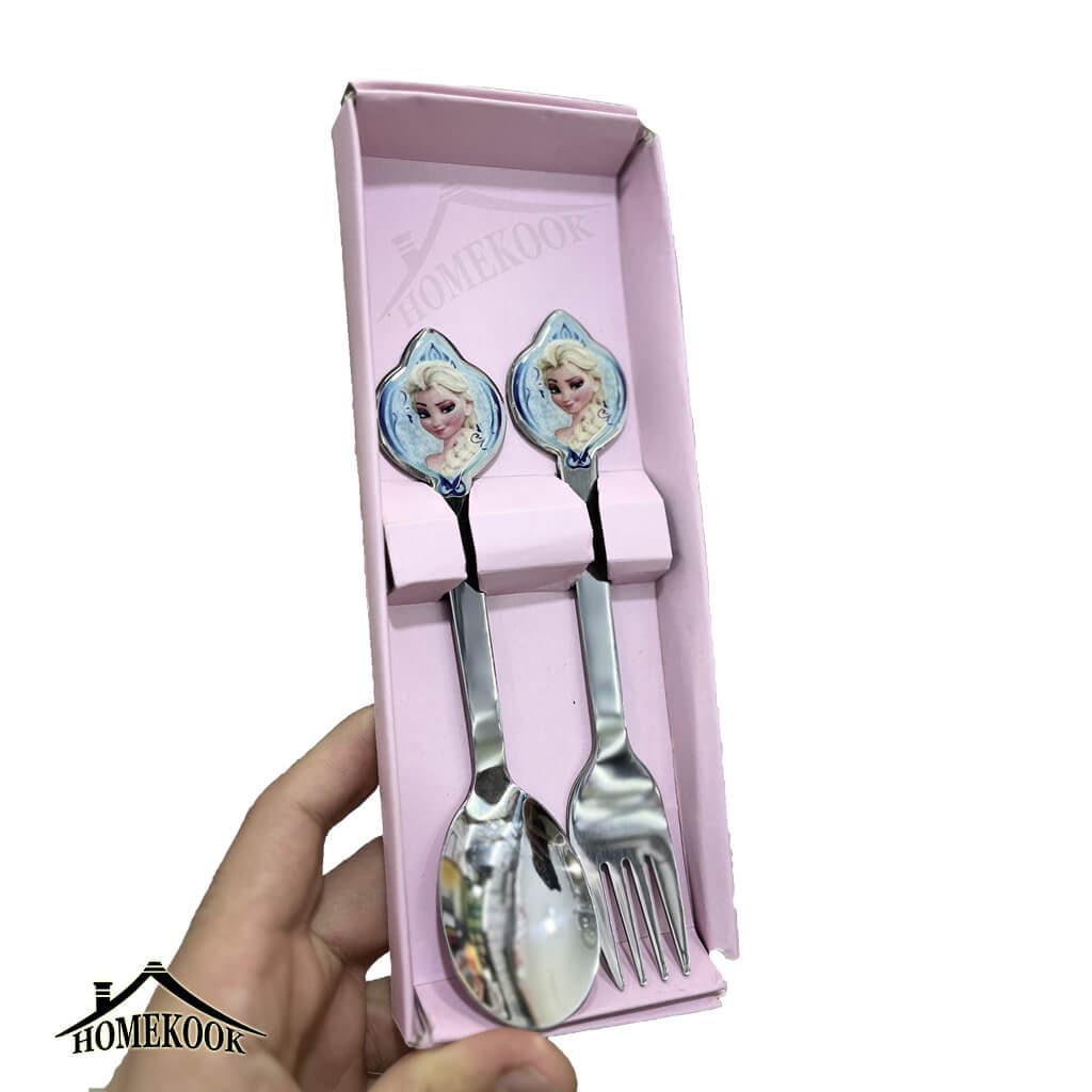 قاشق چنگال کودک السا و آنا یونیک