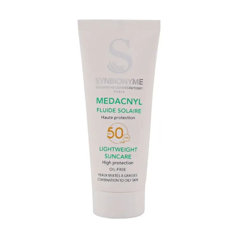 فلوئید ضدآفتاب مداکنیل سین بیونیم SPF50 مناسب پوست مختلط تا چرب 40 میلی لیتر