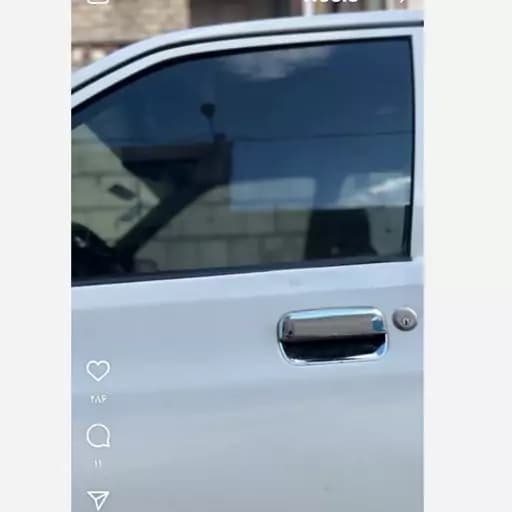 مجموعه استیل رو دستگیره بهمراه زیر دستگیره پراید — تصویر ۳