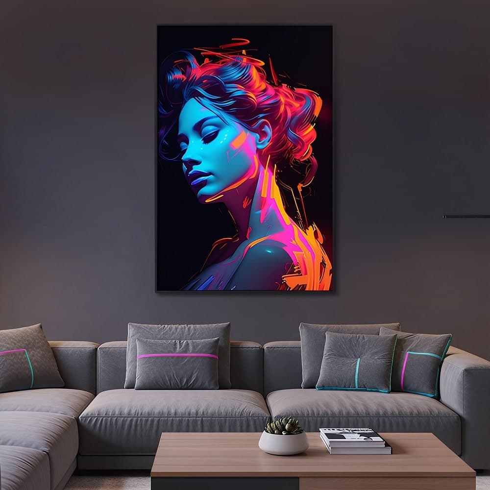 تابلو دکوراتیو Neon Dame