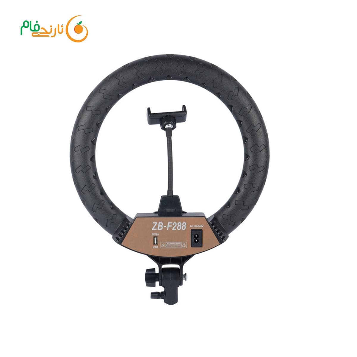 رینگ لایت 13 اینچی مدل ZB-F288 همراه با 3 پایه — تصویر ۳