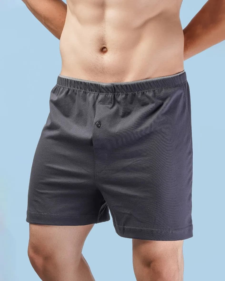 شورت باکسر مردانه کش اسپورت ساده رنگی پک دو – بسته 3عددی — تصویر ۲