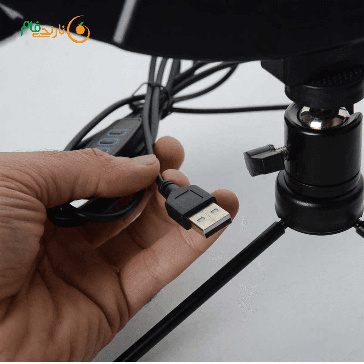 رینگ لایت مدل LJJ-33 RGB + سه پایه — تصویر ۳