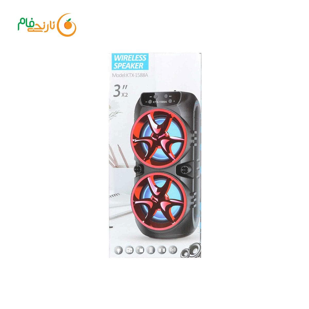 اسپیکر بلوتوثی قابل حمل کی تی ایکس مدل KTX-1588A — تصویر ۵