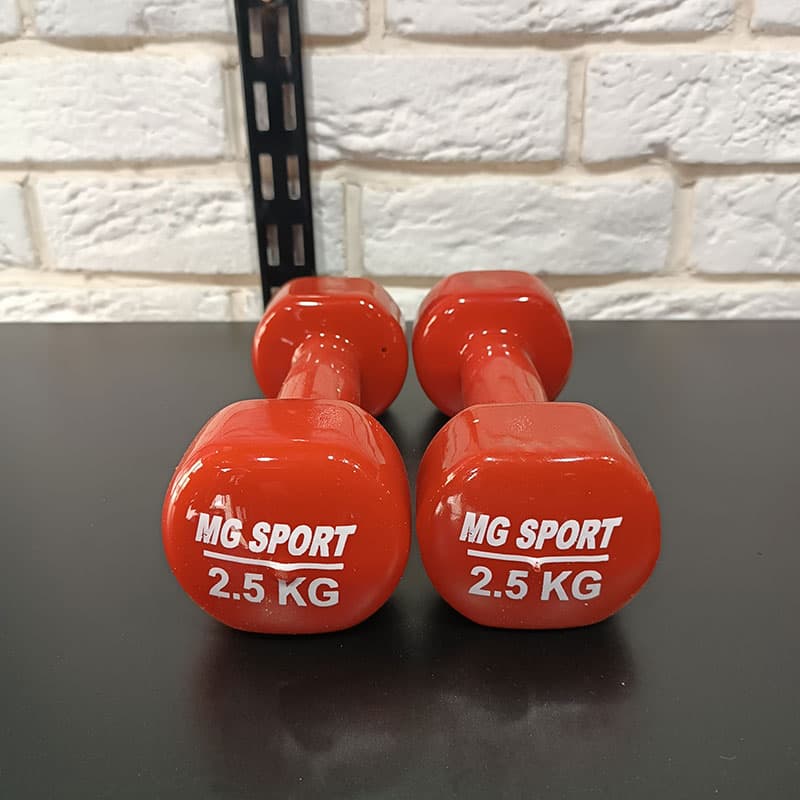 دمبل دو و نیم کیلویی MG-SPORT (یک جفت) — تصویر ۲