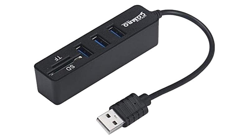 هاب USB 2.0 سه پورت Xp مدل X834 Combo — تصویر ۳