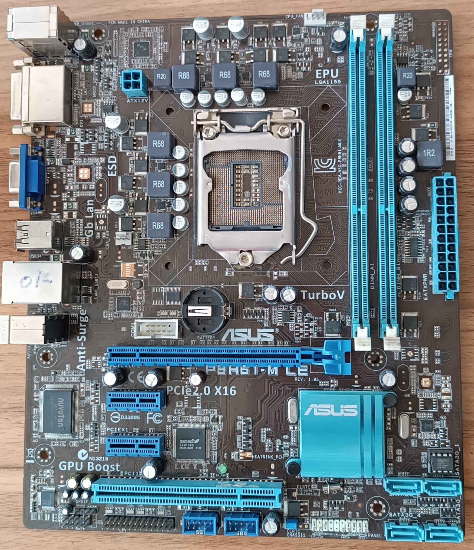 مادربرد ایسوس مدل P8H61-M LE استوک — تصویر ۲
